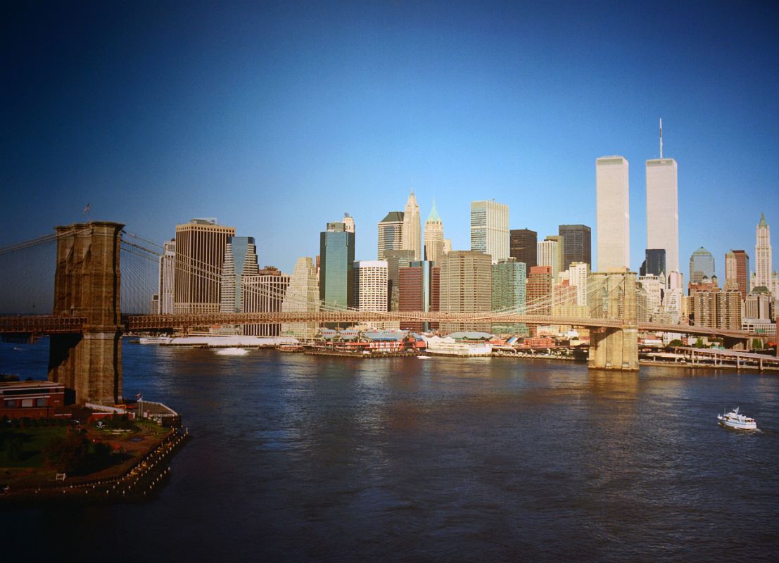 15 Lower Manhattan Including World Trade Center Twin Towers From Brooklyn September 11, 2001 About 8 30 am At 911 Museum